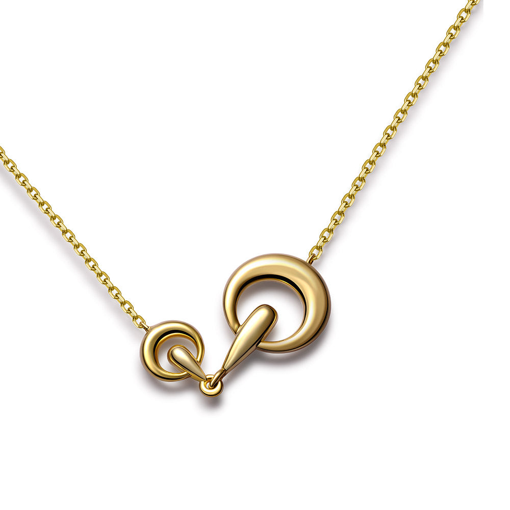 Horsebit Necklace Gold – VIOLA ZHENG