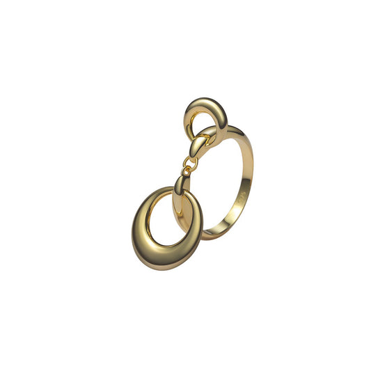 Horsebit Ring Gold