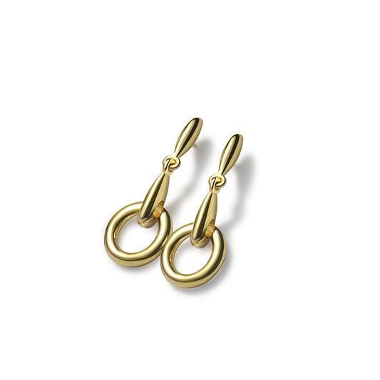 Horsebit Earrings Gold – Small