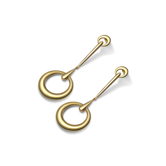 Horsebit Earrings Gold – Large