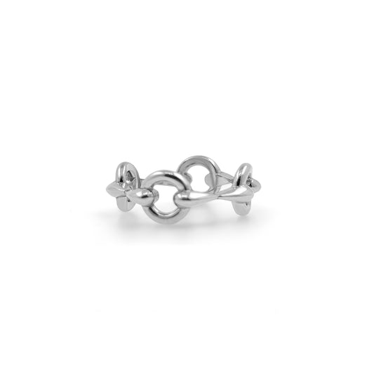 Anello Horsebits Argento